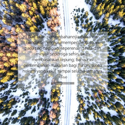 Yehezkiel 46:14 Ayat Alkitab Dijelaskan