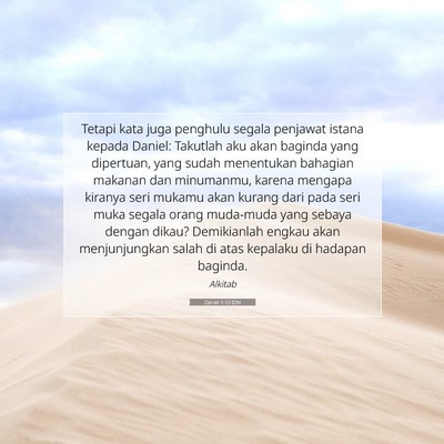 Daniel 1:10 Ayat Alkitab Dijelaskan