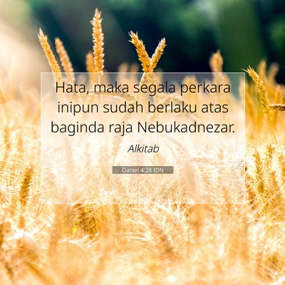 Daniel 4:28 Ayat Alkitab Dijelaskan