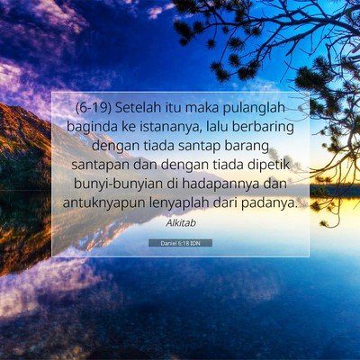 Daniel 6:18 IDN Gambar Ayat Alkitab