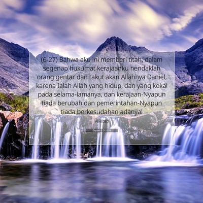 Daniel 6:26 IDN Gambar Ayat Alkitab