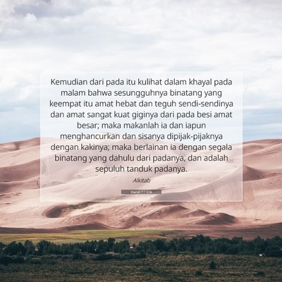 Daniel 7:7 Ayat Alkitab Dijelaskan