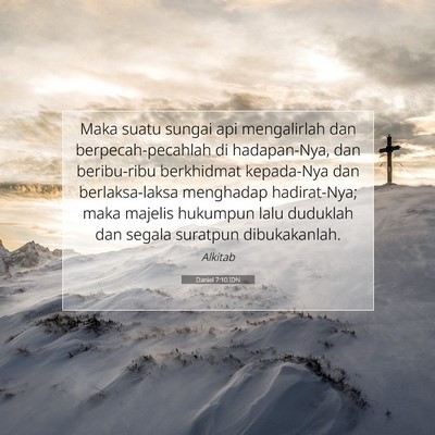 Daniel 7:10 IDN Gambar Ayat Alkitab