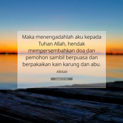Daniel 9:3 IDN Gambar Ayat Alkitab