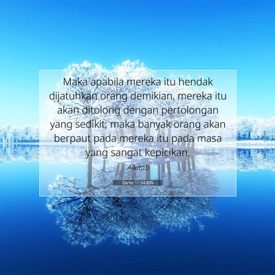 Daniel 11:34 Ayat Alkitab Dijelaskan
