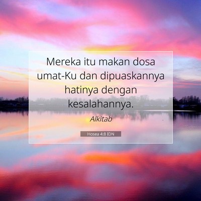 Hosea 4:8 Ayat Alkitab Dijelaskan