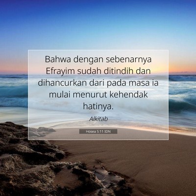 Hosea 5:11 IDN Gambar Ayat Alkitab