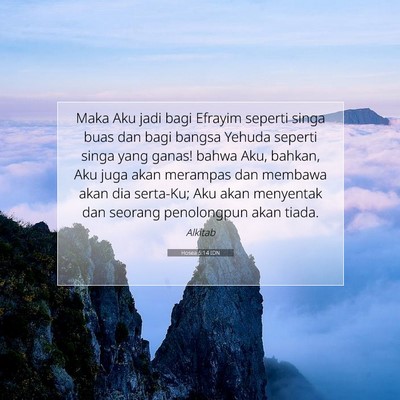 Hosea 5:14 IDN Gambar Ayat Alkitab