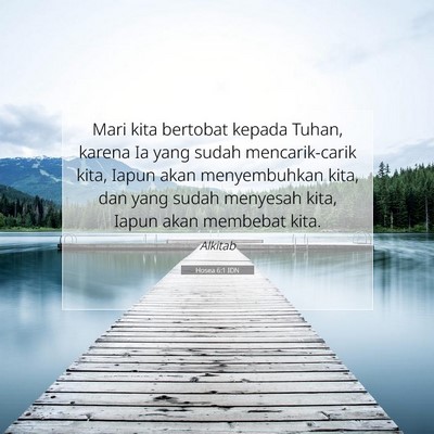 Hosea 6:1 IDN Gambar Ayat Alkitab