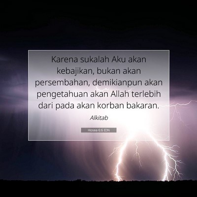 Hosea 6:6 Ayat Alkitab Dijelaskan