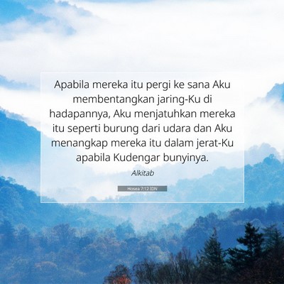 Hosea 7:12 IDN Gambar Ayat Alkitab