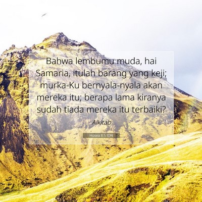 Hosea 8:5 IDN Gambar Ayat Alkitab
