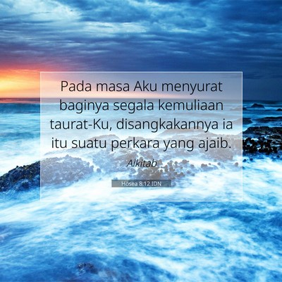 Hosea 8:12 IDN Gambar Ayat Alkitab