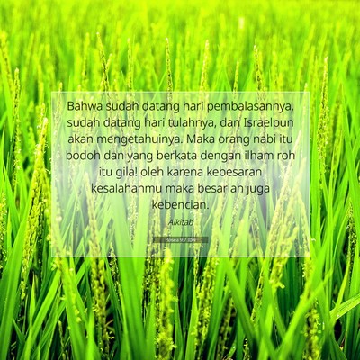 Hosea 9:7 IDN Gambar Ayat Alkitab