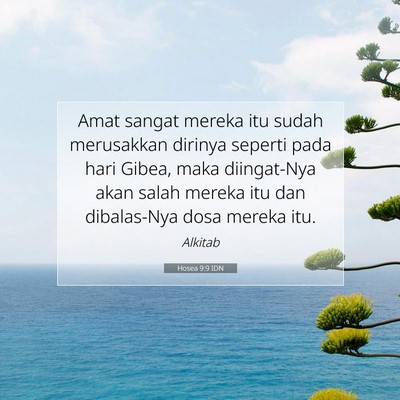 Hosea 9:9 IDN Gambar Ayat Alkitab