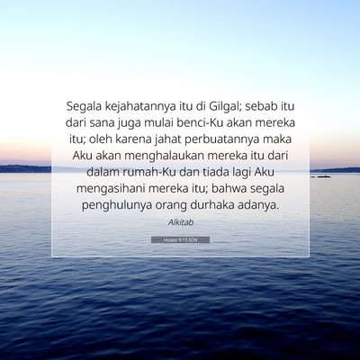 Hosea 9:15 IDN Gambar Ayat Alkitab