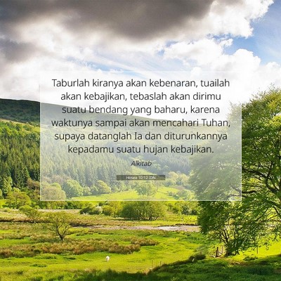 Hosea 10:12 IDN Gambar Ayat Alkitab