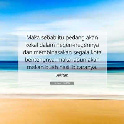 Hosea 11:6 Ayat Alkitab Dijelaskan