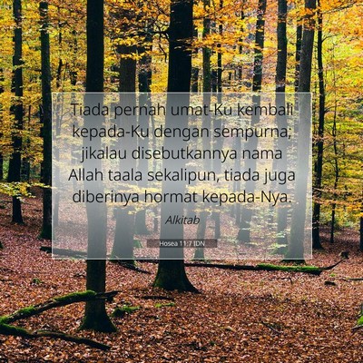 Hosea 11:7 IDN Gambar Ayat Alkitab