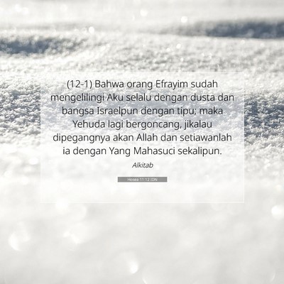 Hosea 11:12 IDN Gambar Ayat Alkitab