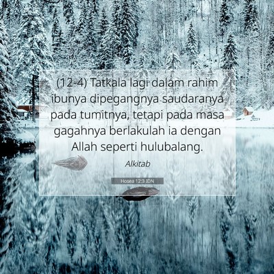 Hosea 12:3 IDN Gambar Ayat Alkitab