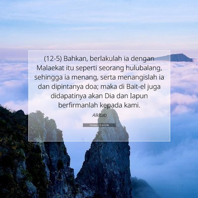 Hosea 12:4 Ayat Alkitab Dijelaskan