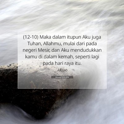 Hosea 12:9 IDN Gambar Ayat Alkitab