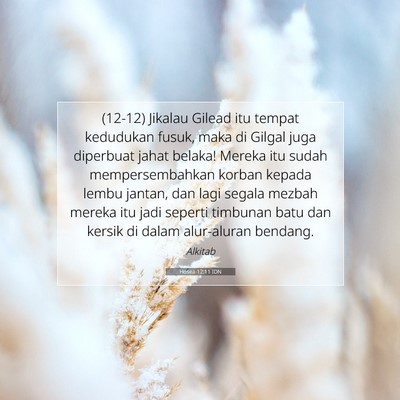 Hosea 12:11 IDN Gambar Ayat Alkitab
