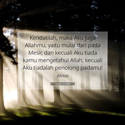 Hosea 13:4 IDN Gambar Ayat Alkitab