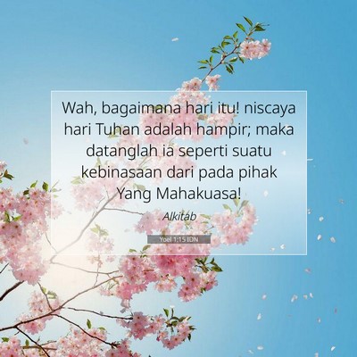 Yoel 1:15 IDN Gambar Ayat Alkitab