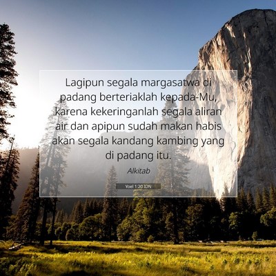 Yoel 1:20 IDN Gambar Ayat Alkitab