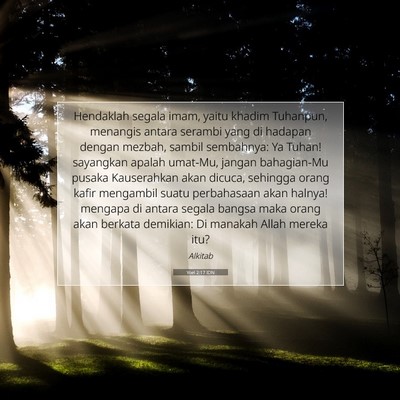 Yoel 2:17 IDN Gambar Ayat Alkitab