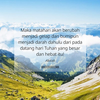 Yoel 2:31 IDN Gambar Ayat Alkitab