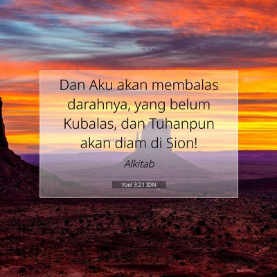 Yoel 3:21 IDN Gambar Ayat Alkitab