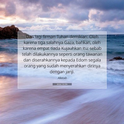 Amos 1:6 Ayat Alkitab Dijelaskan