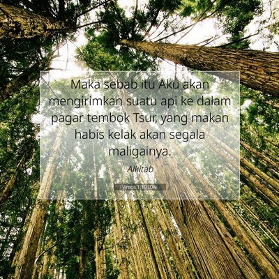 Amos 1:10 Ayat Alkitab Dijelaskan