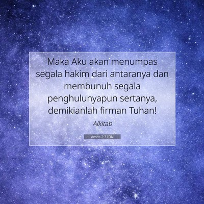 Amos 2:3 IDN Gambar Ayat Alkitab