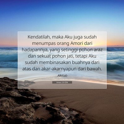 Amos 2:9 IDN Gambar Ayat Alkitab
