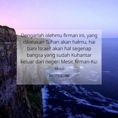 Amos 3:1 IDN Gambar Ayat Alkitab