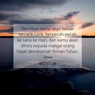 Amos 4:3 Ayat Alkitab Dijelaskan