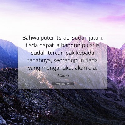 Amos 5:2 Ayat Alkitab Dijelaskan