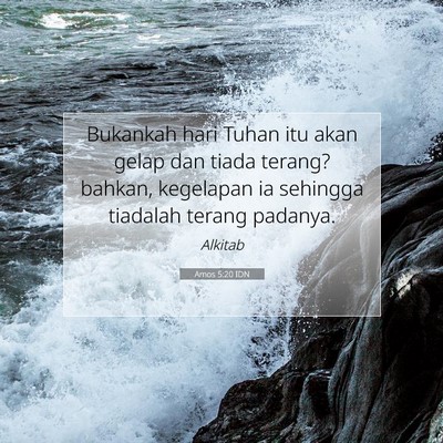 Amos 5:20 Ayat Alkitab Dijelaskan