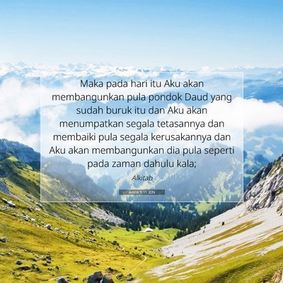 Amos 9:11 IDN Gambar Ayat Alkitab