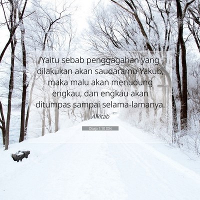Obaja 1:10 Ayat Alkitab Dijelaskan