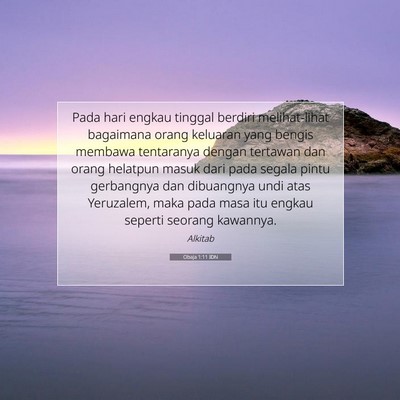 Obaja 1:11 Ayat Alkitab Dijelaskan