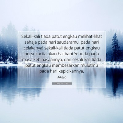 Obaja 1:12 Ayat Alkitab Dijelaskan