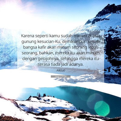 Obaja 1:16 Ayat Alkitab Dijelaskan