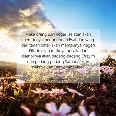 Obaja 1:19 Ayat Alkitab Dijelaskan