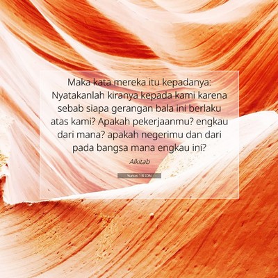 Yunus 1:8 Ayat Alkitab Dijelaskan