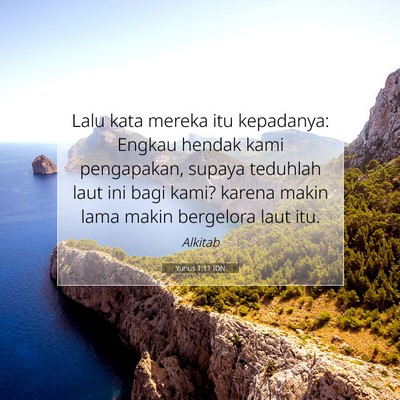 Yunus 1:11 Ayat Alkitab Dijelaskan